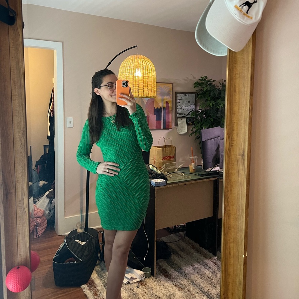 Hello Molly Ski Resort Mini Dress - Green